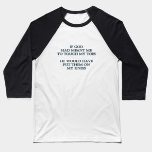 Funny One-Liner “Exercise” Joke Baseball T-Shirt